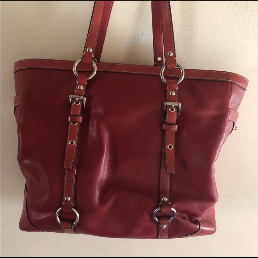 Red Coach Handbag